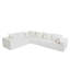 Canapé d'angle modulaire moderne 6 places Sophy Aruba en tissu peluche nuage, aucun assemblage requis-237262878-237262879