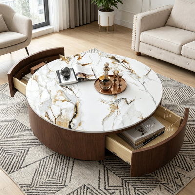 Round Kepner with 2 Drawers
