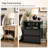 Modern 20" Nightstand with Charging Station, 2 Drawers and Open Shelf Set of 2-1342154991-1340472685