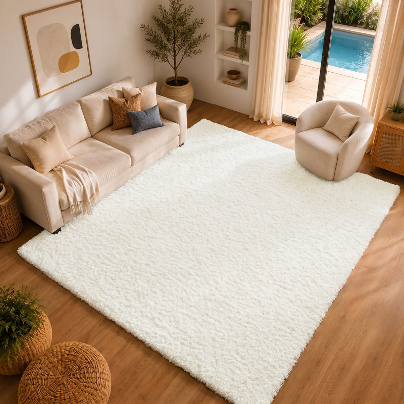 Ridout Power Loom Rug, White, Rectangle 160 x 213 cm, Polypropylene