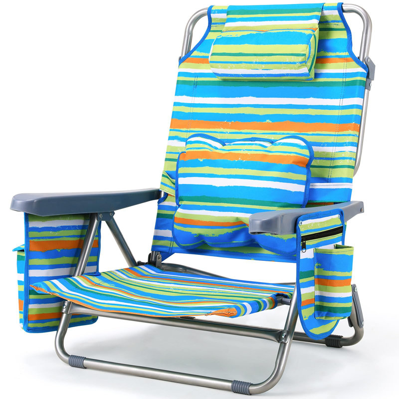 Folding Beach Chair, Green
