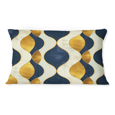 Coussin lombaire Mid-Century Gold Ogee