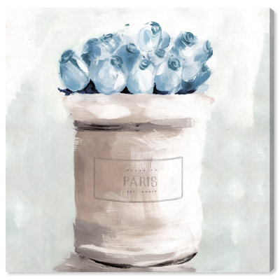 " Blue Flowers From Paris Square "