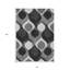 Tapis intérieur argenté lavable 8 pi x 10 pi Ogee