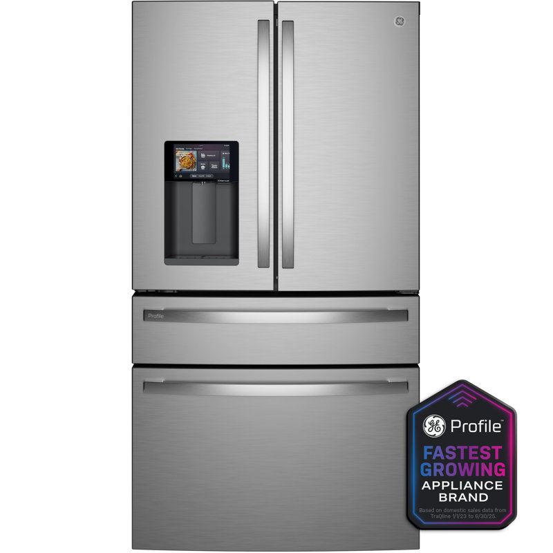 GE Profile ENERGY STAR® 27.9 Cu. Ft. Smart 4-Door French-Door Refrigerator with Kitchen Assistant