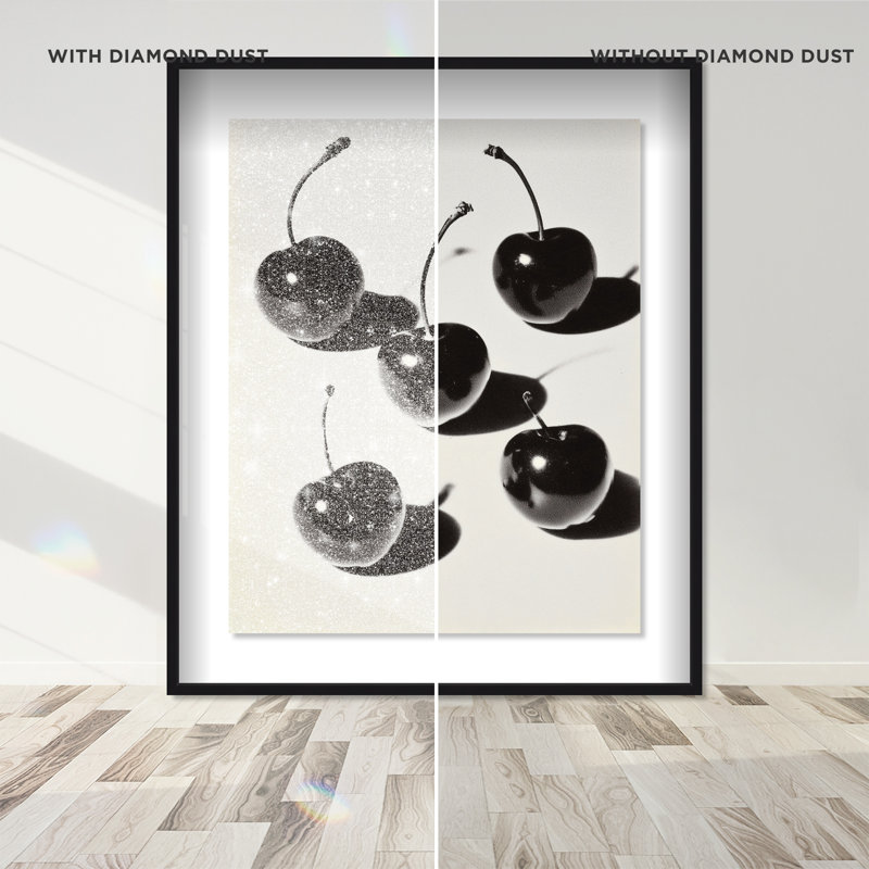 Obscure Berries II Shadowbox Food & Beverages Print by Oliver Gal, Black Frame, 16 x 20, 25.5"H x 31.5"W, Black Shadowbox