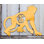Décoration murale en bois à lettre simple singe rustique