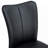 Modern Black PU Chair Set - Two Pieces, The Backrest Has A Vertical And Smooth Line Design.Black Metal Leg.-2040924517-2040924516-2040924514