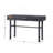 Metal Vanity Desk with One Drawer, Gunmetal-1145067512