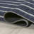 Anaisia Striped Machine Woven Polypropylene Area Rug in Navy/Ivory-930668199