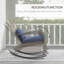 Chaise Adirondack à bascule en rotin Brookdale-307034691