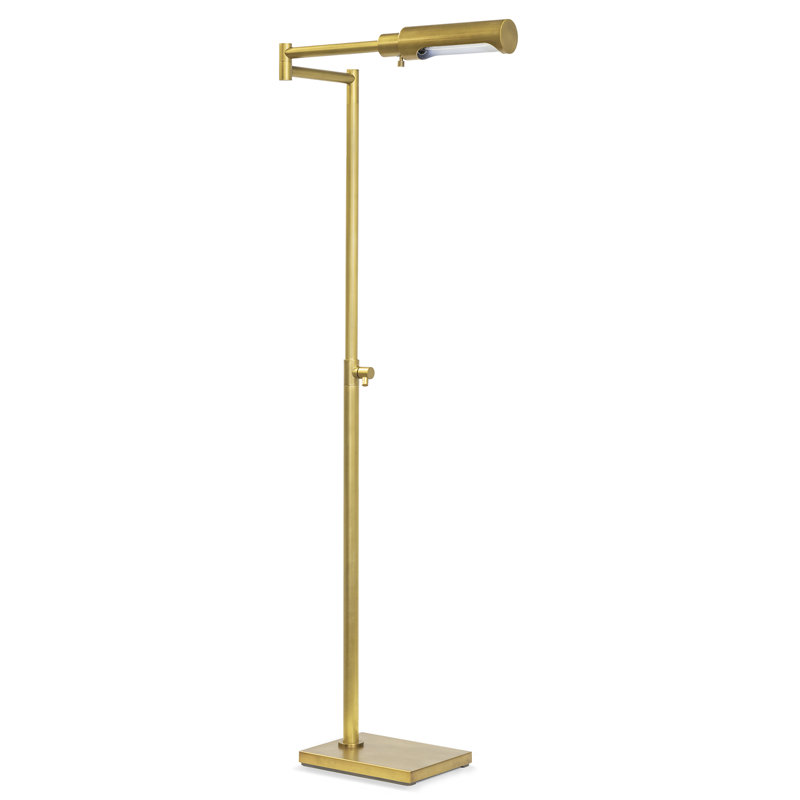 Noble Floor Task Reading Lamp, Gold, Natural Brass