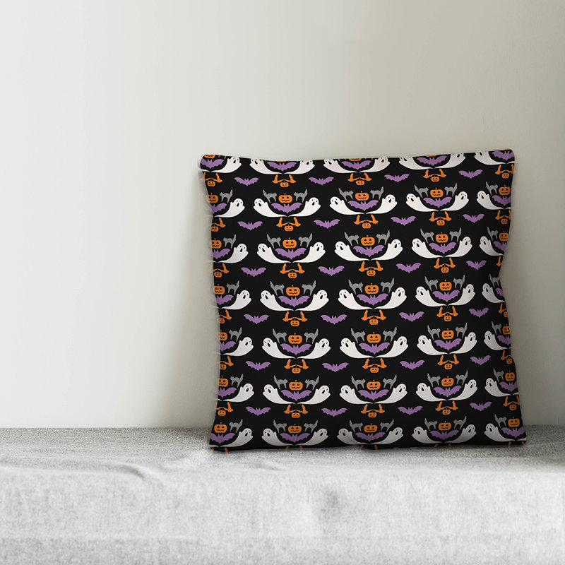  Coussin Halloween, 20 po x 20 po, Utilisation intérieure/extérieure