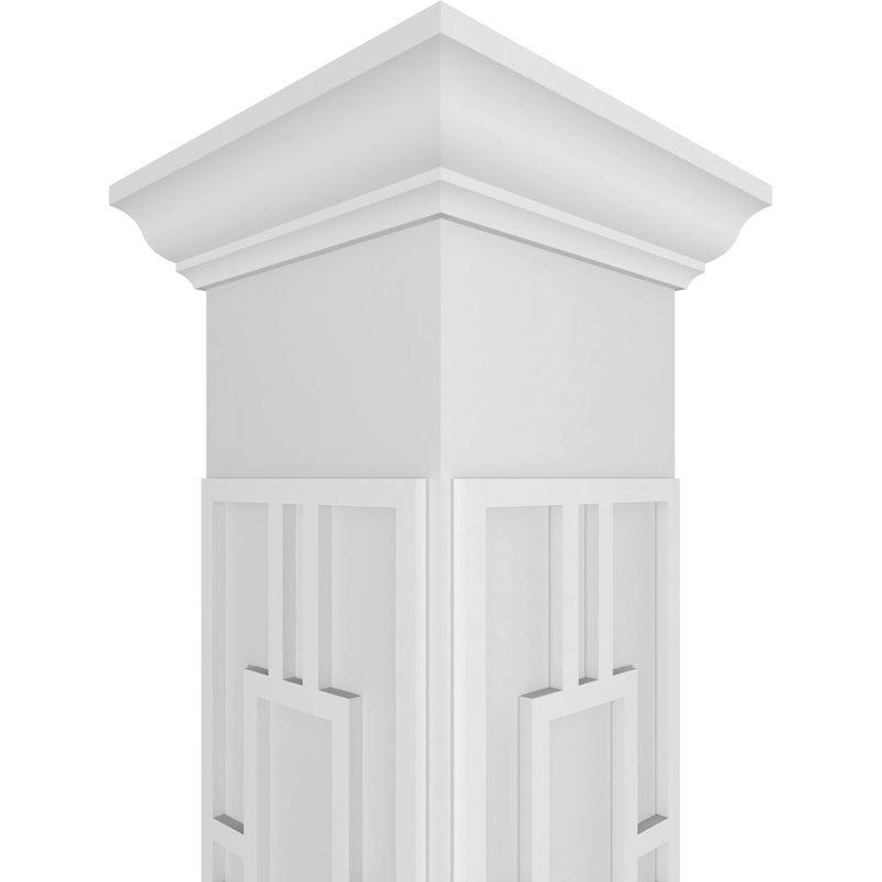 Colonne carrée Hastings, H 96 po x l 11,625 po x P 11,625 po