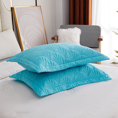 Taies décoratives matelassées pour lit très grand / standard (ensemble de 2)