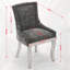 Ensemble de 2 chaises en chenille de style moderne-819589432
