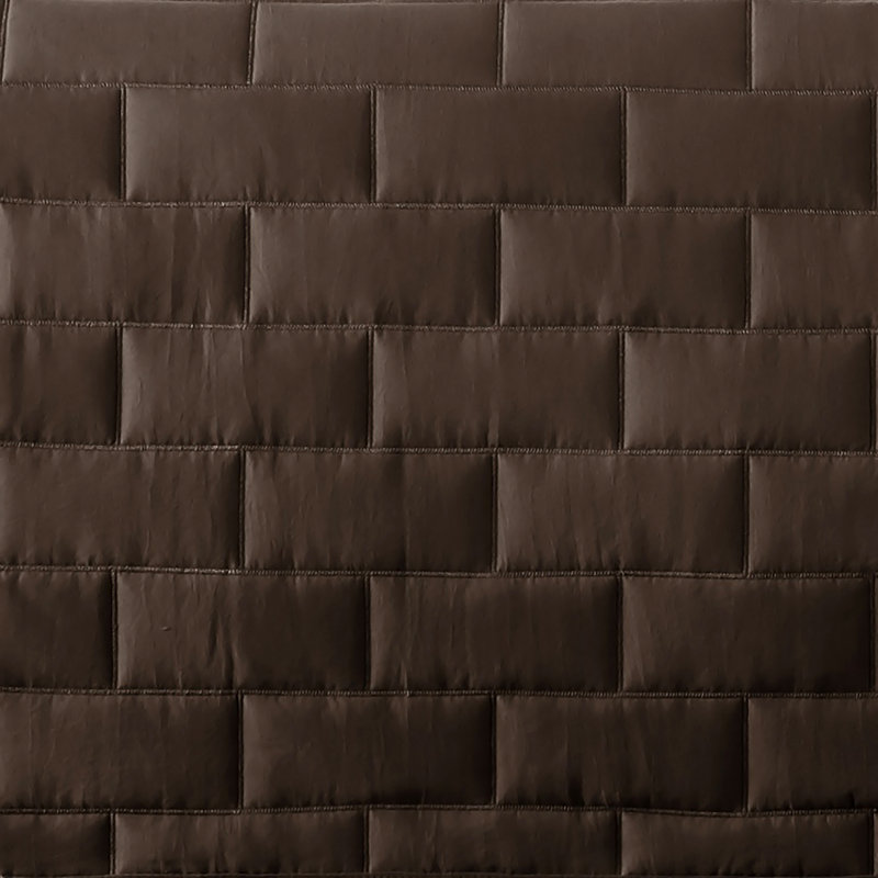 Southshore Fine Linens Brickyard 6-Piece Daybed Quilt Set with Shams and bed skirt, Brown