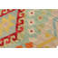 Tapis rouge / beige / bleu à motif géométrique en laine tissé à plat Rectangle 9 pi 1 po x 12 pi 3 po Bronwood