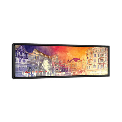 « coucher de soleil dans poznań » par maja wronska, impression sur toile