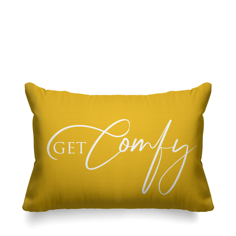 Aspire Outdoor Reversible Throw Pillow, Yellow