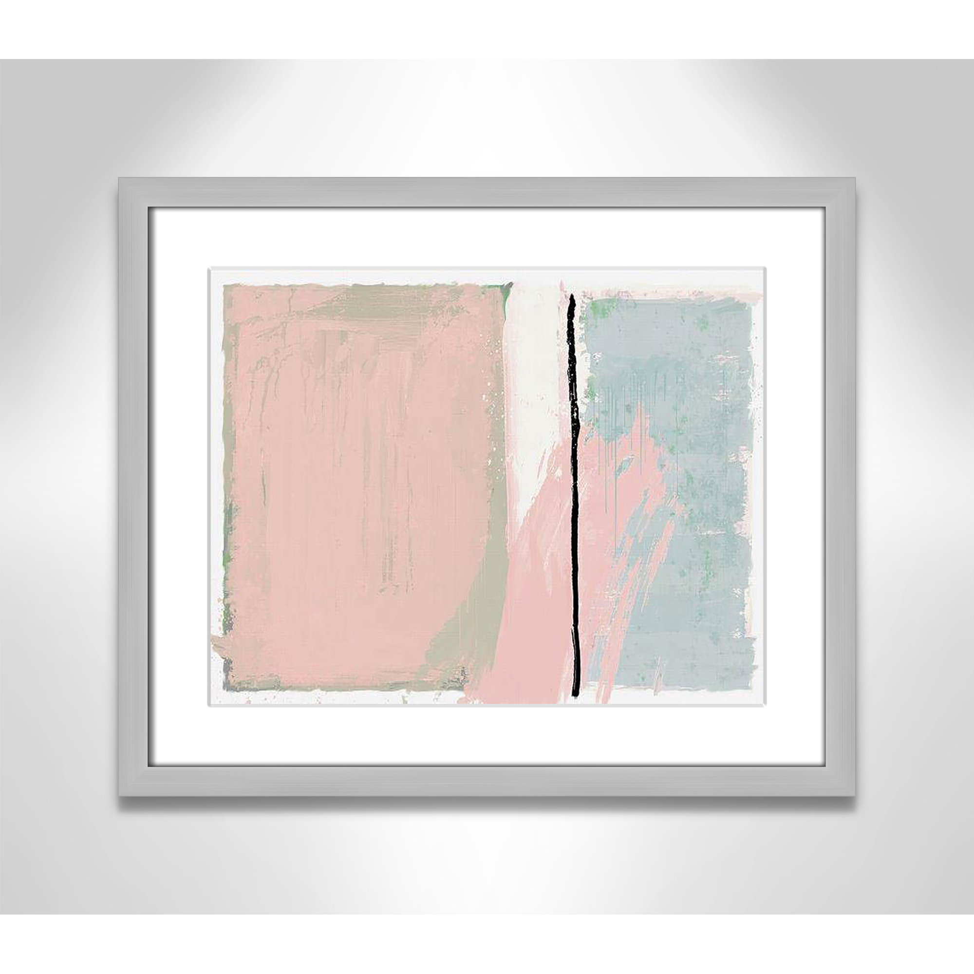 Pastel Opulance by Casa Fine Arts, Silver Box Picture Framed, White, 16" H x 19" W x 1.25" D