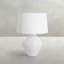 Osborn 26" Textured White/Antique Brass Table Lamp