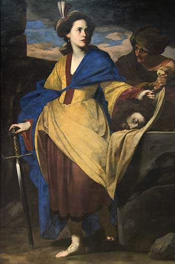 Judith avec la tête de holophernes-impression, H 36 po x l 24 po x P 1,5 po