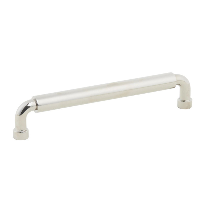 Noho Brass Bar Pull, 6", Polished Nickel