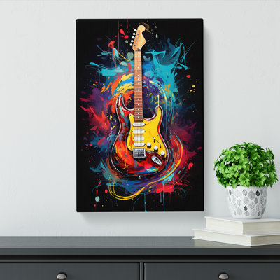 Electric Guitar Modern - No Frame Print