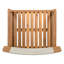 Ensemble de meubles d'extérieur en bois d'acacia 5 pièces-1796521589