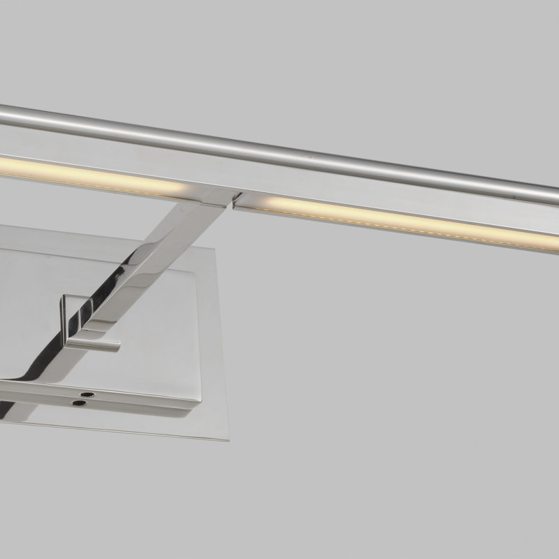 Kal Dimmable LED Wall Mounted Picture Light, Polished Nickel