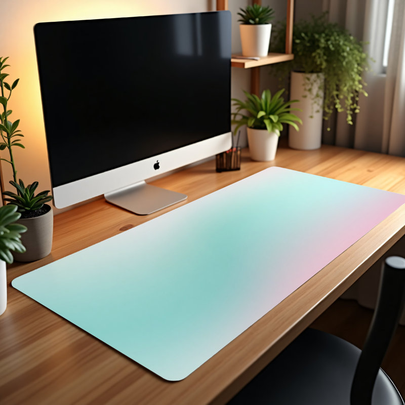 Polyester Desk Pad, 31.5x15.5