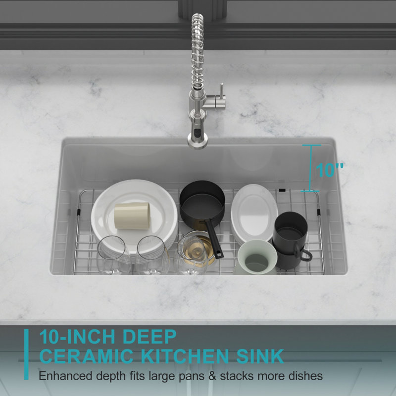 Undermount Sink, Rectangular Single Bowl Sink Basin