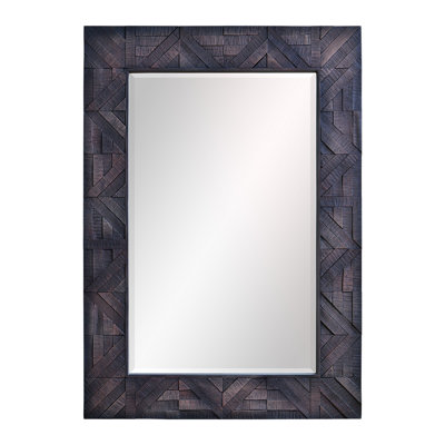 Wood Rectangle Wall Mirror;Bathroom / Vanity Mirror;Flat Wall Mirror