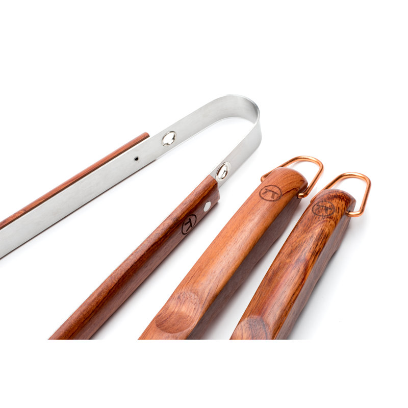 Rosewood Cast Iron Grilling Tool Set