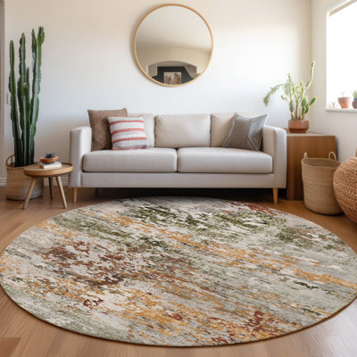 Tapis terre cuite lavable à la machine intérieur / extérieur Xhevrie