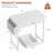 Home Office Furniture Set, 32" Computer Desk And Adjustable PU Leather Task Chair Set-354447703