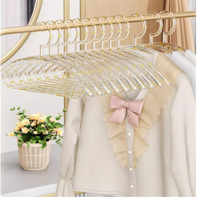 Nefisa Plastic Non-Slip Hanger for Dress/Shirt/Sweater