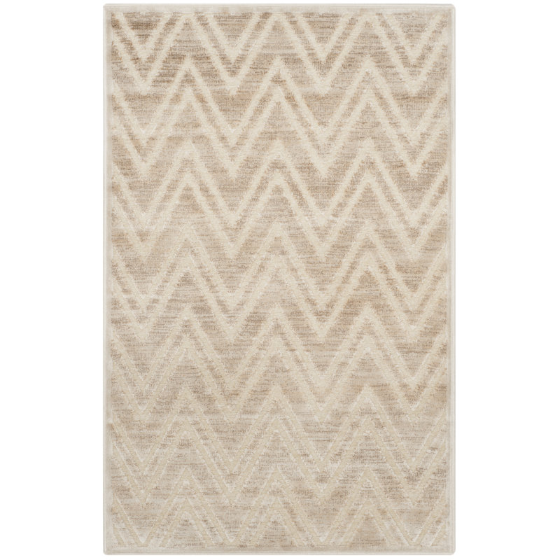 Tapis à chevrons Haileymarie Performance, Rectangle 5 pi 3 po x 7 pi 6 po