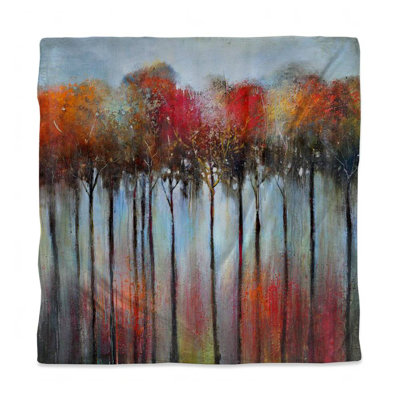 Abstract Forest Duvet Cover | Trees Home Decor