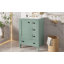 Meuble-lavabo de salle de bain avec lavabo en céramique, tiroirs à fermeture en douceur et une porte à fermeture en douceur-1052960074