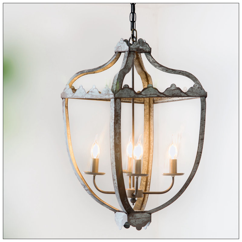Lustre géométrique en fer 4 lumières Chadha