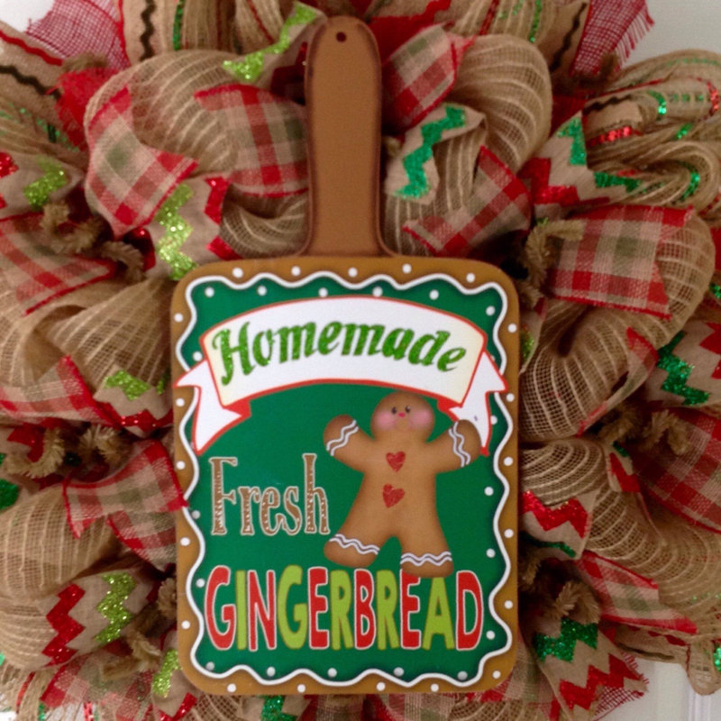 Couronne de Noël pour pain d'épice maison
