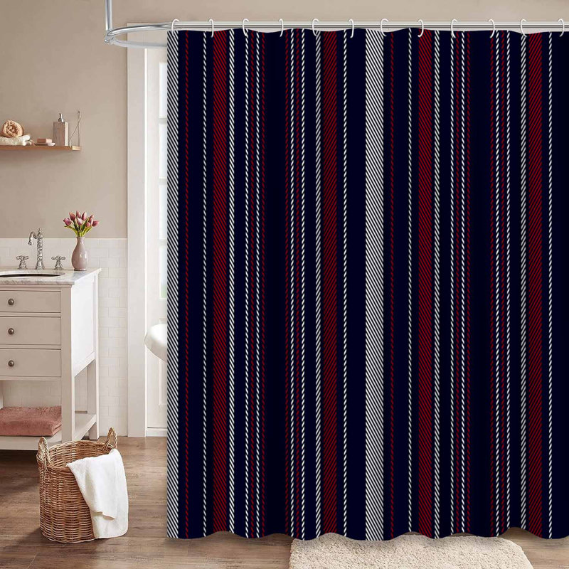 Rideau de douche Stripe, L 72 po x l 84 po