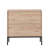 Set of 2 Rolland A Console Table Side Table with Rattan Door