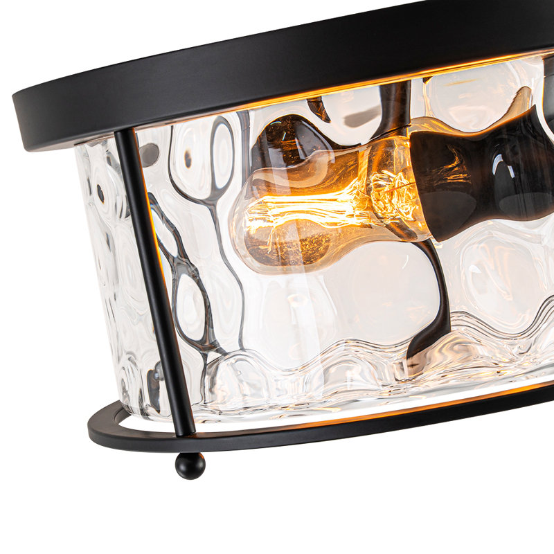 Plafonnier cylindrique encastré 2 lumières