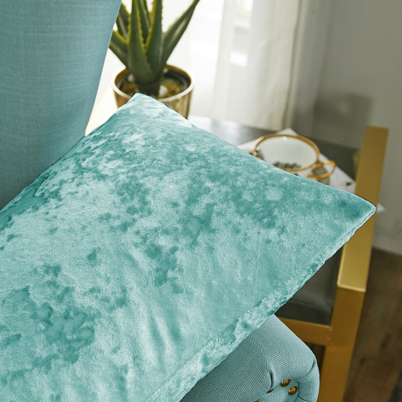 Housse de coussin lombaire en velours froissé, Mer du nord