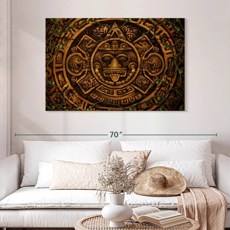 Kerner Aztec Symbol, 32" H x 48" W