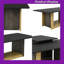Ensemble de tables basses carrées 2 pièces: l 47,2 po x P 23,6 po et petites tables de bout carrées en MDF avec structure en métal-724157356