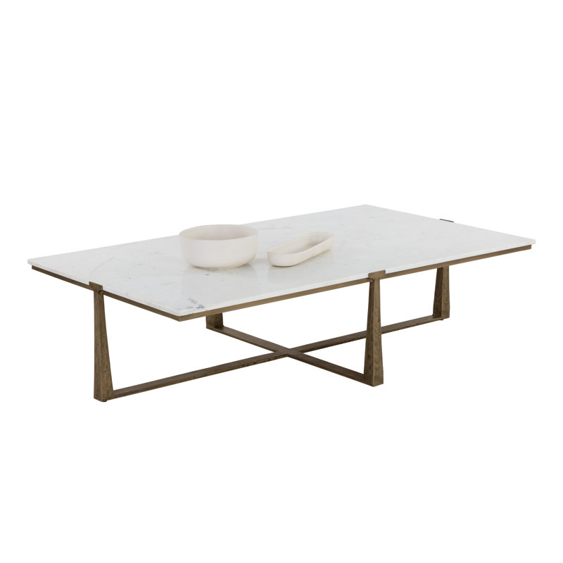 TABLE À CAFÉ COWELL - Blanc